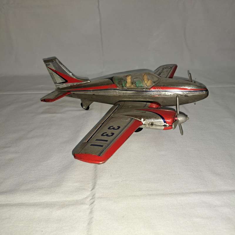 Tin Tinplate Beechcraft 4 Seater Plane - No 3311