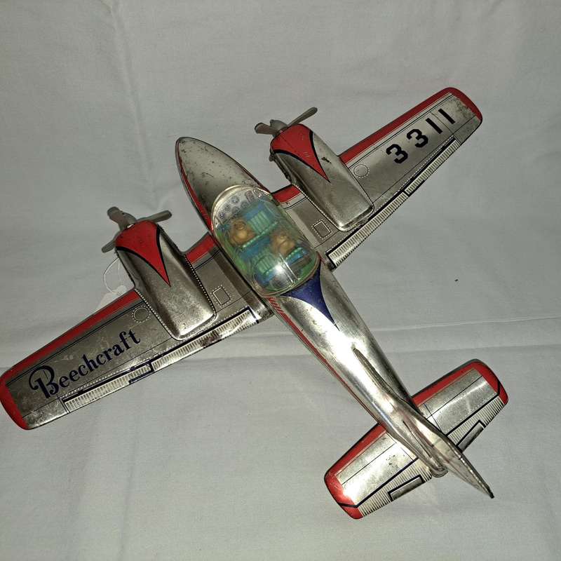 Tin Tinplate Beechcraft 4 Seater Plane - No 3311