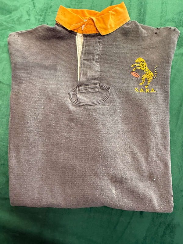 Match worn South Africa Rugby Association (SARA) Jersey Ultra Rare!!