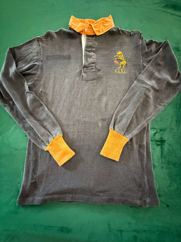 Match worn South Africa Rugby Association (SARA) Jersey Ultra Rare!!