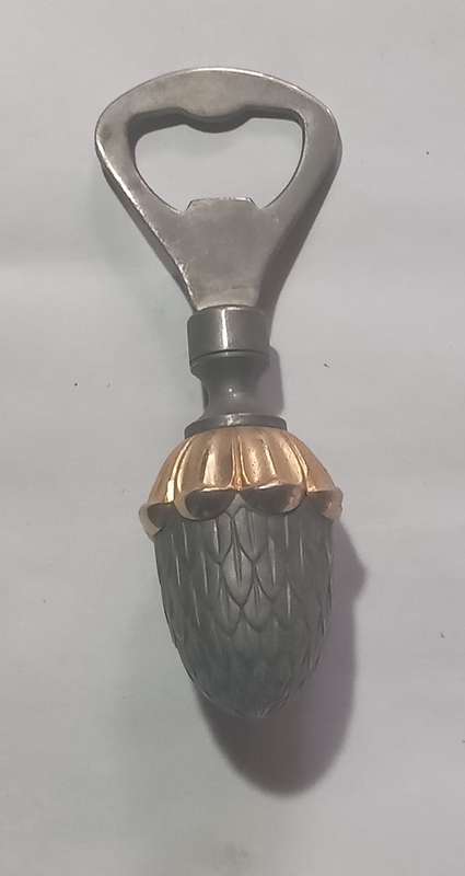 Antique acorn bottle opener
