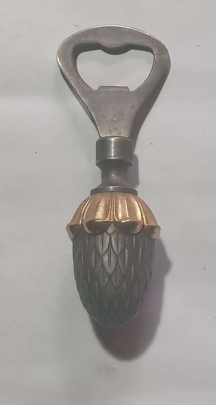 Antique acorn bottle opener