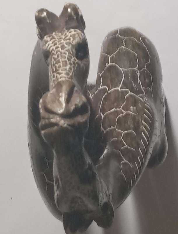 Soapstone giraffe carving