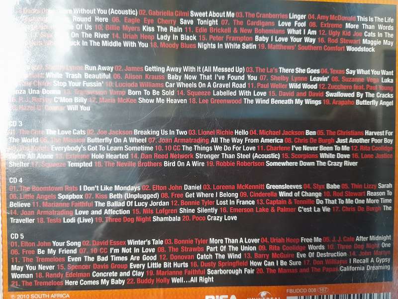 100 Accoustic memories (5 CD Set)