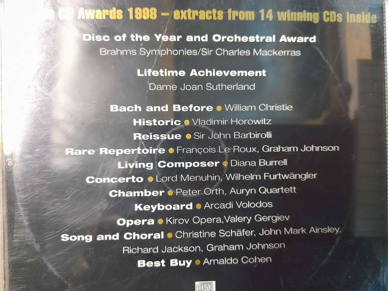 Classsic CD - Awards 1998