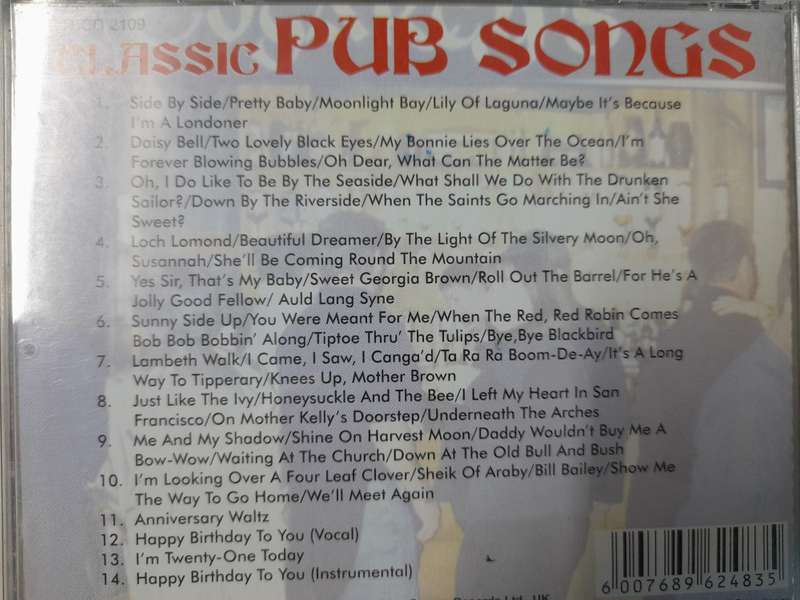 Classic Pub songs