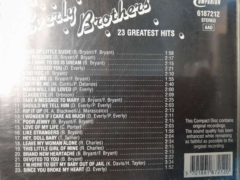 The Everly Brothers - 23 Greatest hits