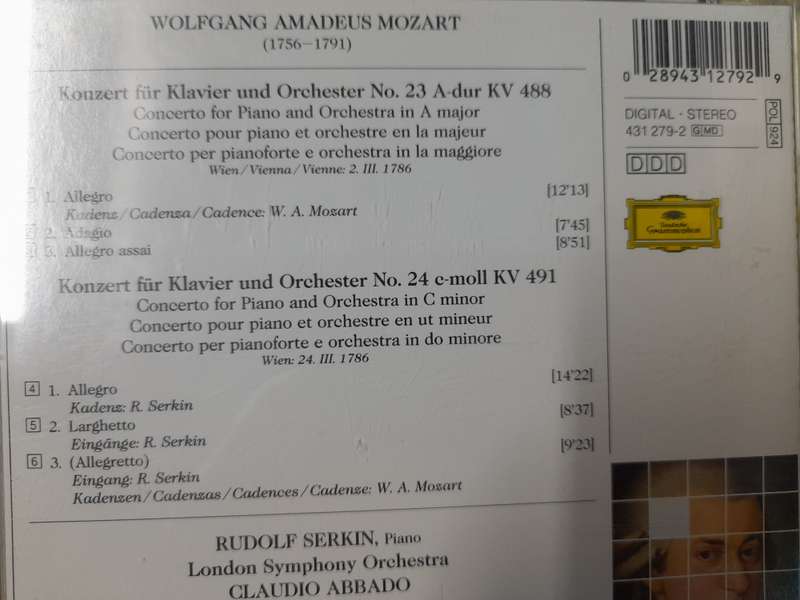 Mozart - Klavierkonzerte Nos. 23&24