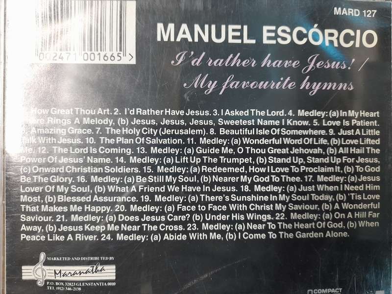 Manuel Escorcio - I'd rather have Jesus / My favourite Hymns