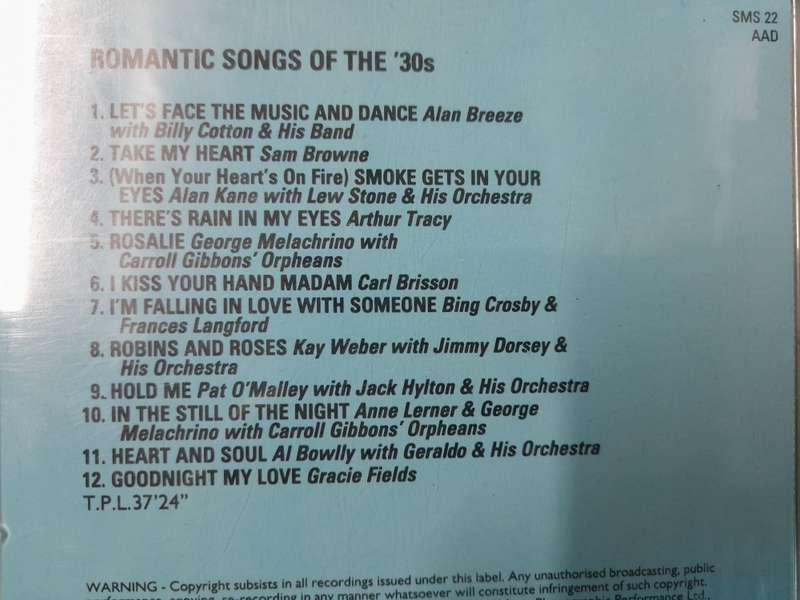 Romantic Songs of the 30's