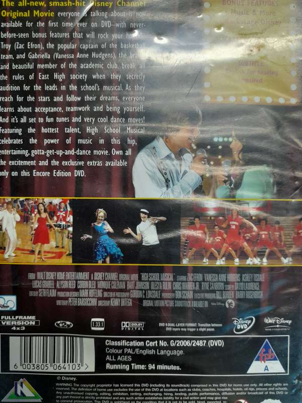 DVD: High School Musical  Encore Edition