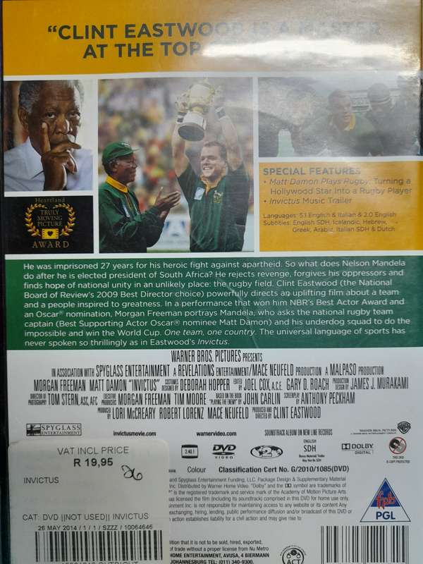 DVD: Invictus