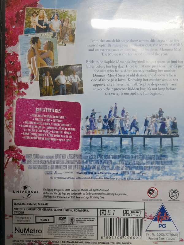 DVD: Mamma Mia - The Movie