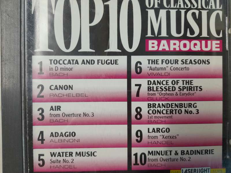 Top 10 of Classical music Baroque