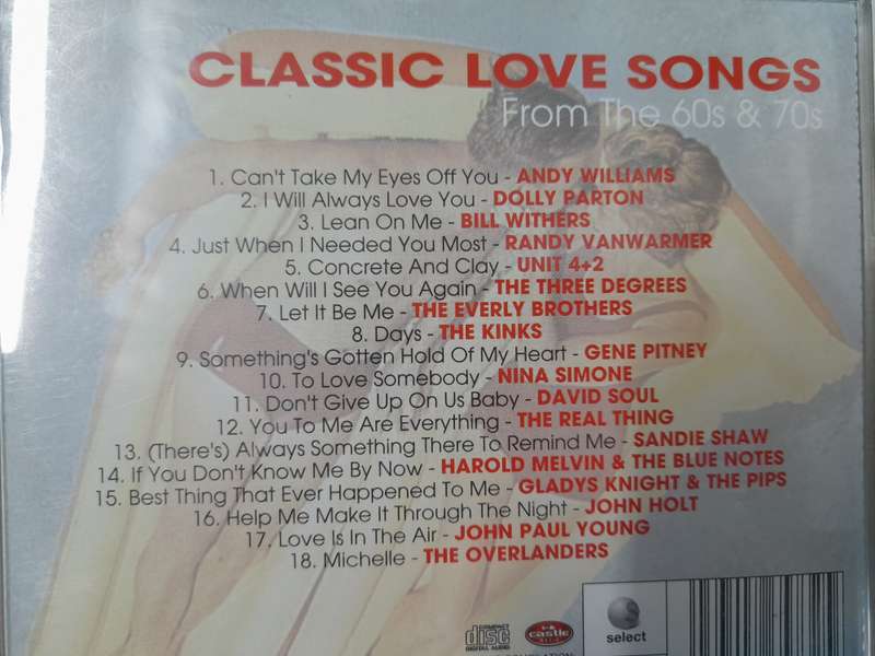 Classic Love Songs from the 60's & 70's
