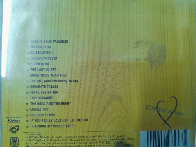 Chris De Burgh - The Love Songs
