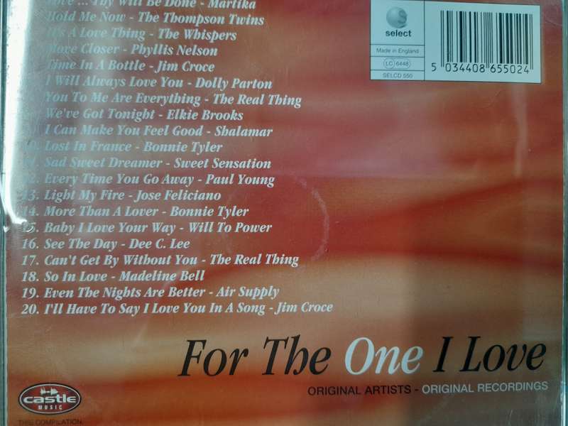 For the one I Love - Various