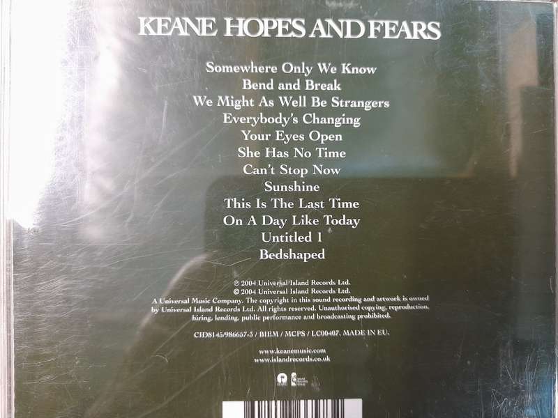 Keane - Hopes and Fears