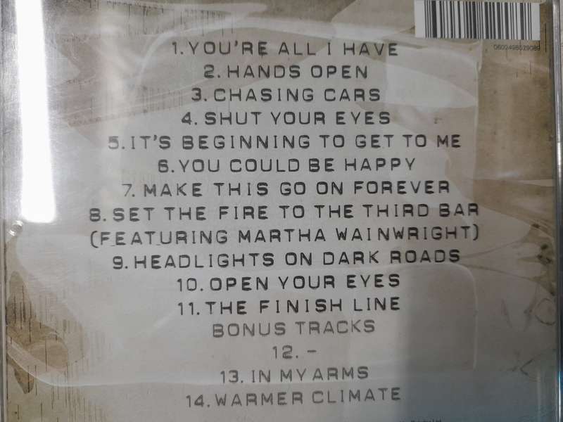 Snow Patrol - Eyes open