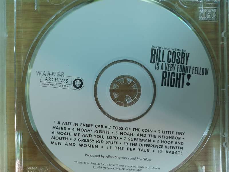 Bill Cosby - Is a very funny Fellow RIGHT!  (No Jewel Case Sleeves)