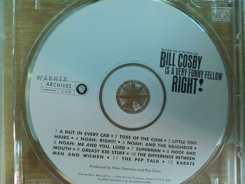 Bill Cosby - Is a very funny Fellow RIGHT!  (No Jewel Case Sleeves)