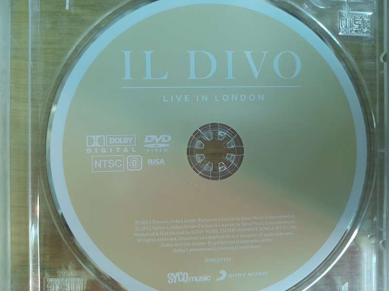 Il Divo - Live in london  (No Jewel Case Sleeves)