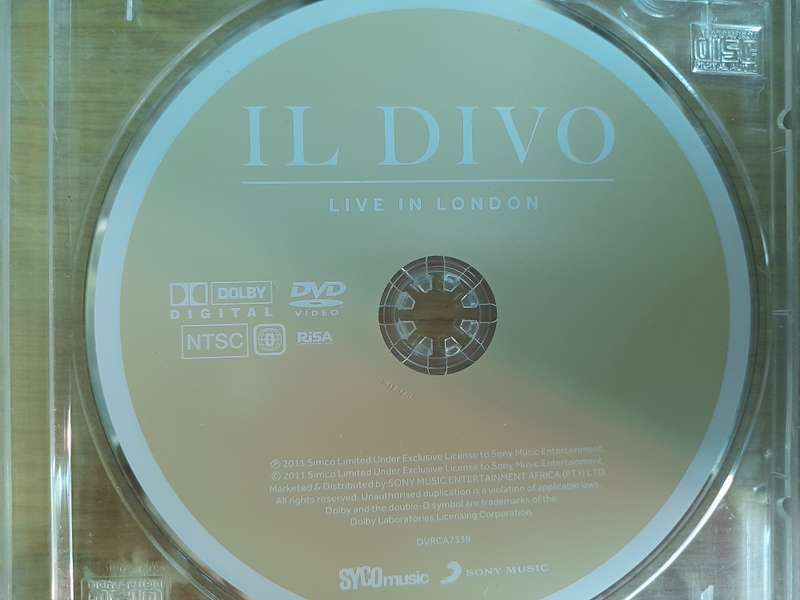 Il Divo - Live in london  (No Jewel Case Sleeves)