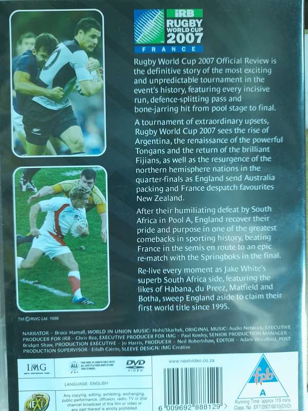 DVD: Rugby World Cup 2007 France - Official review