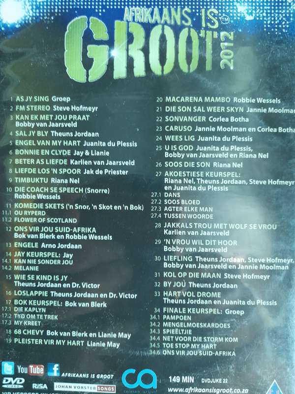 DVD: Afrikaans is Groot 2012 - Die Konsert