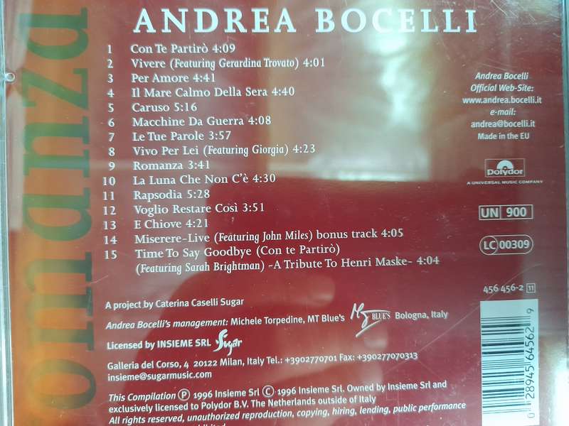 Andrea Bocelli - Romanza