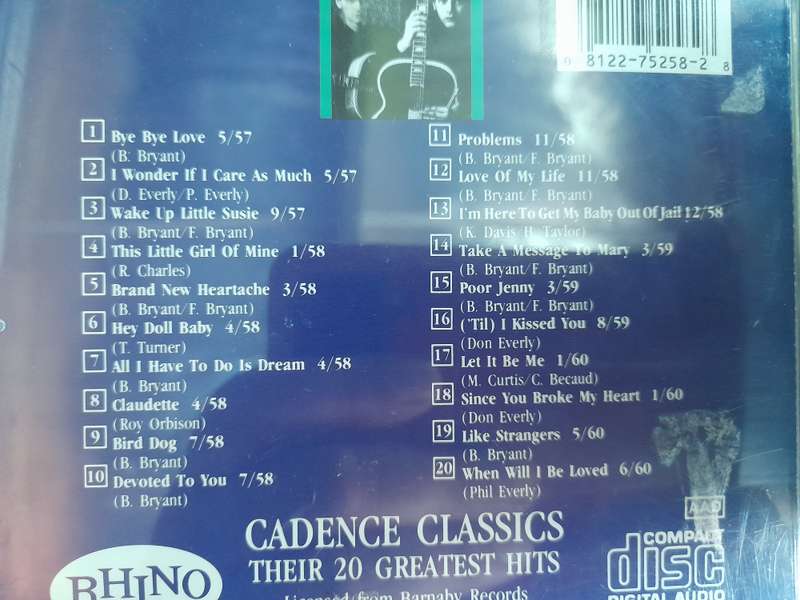 Everly Brothers - Candence Classics Their 20 Greatest hits