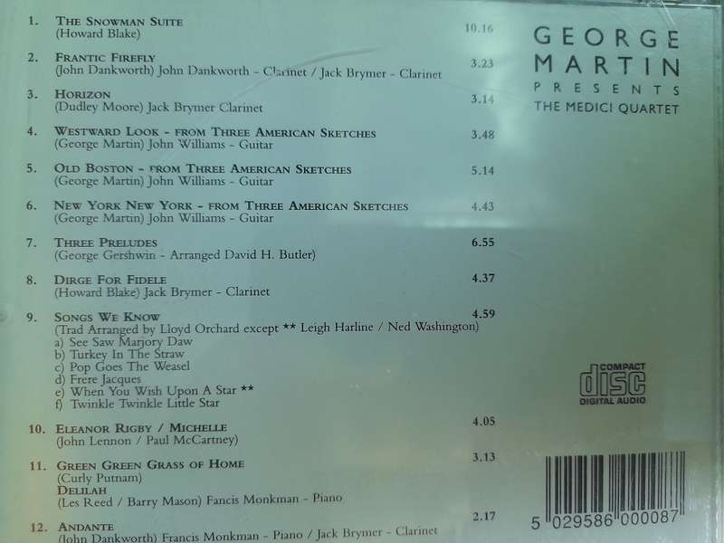 George Martin - Presents the Medici Quartet
