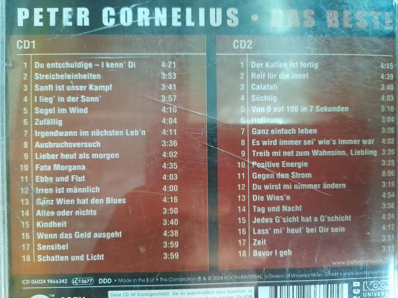 Peter Cornelius - Das Beste (Double CD)