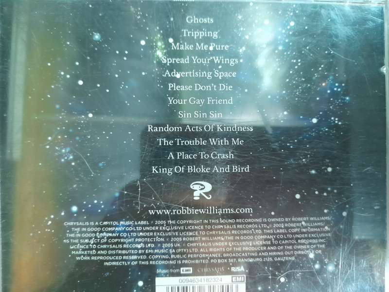 Robbie  Williams - intensive care