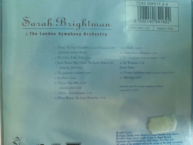 Sarah brightman - Time to say Goodbye