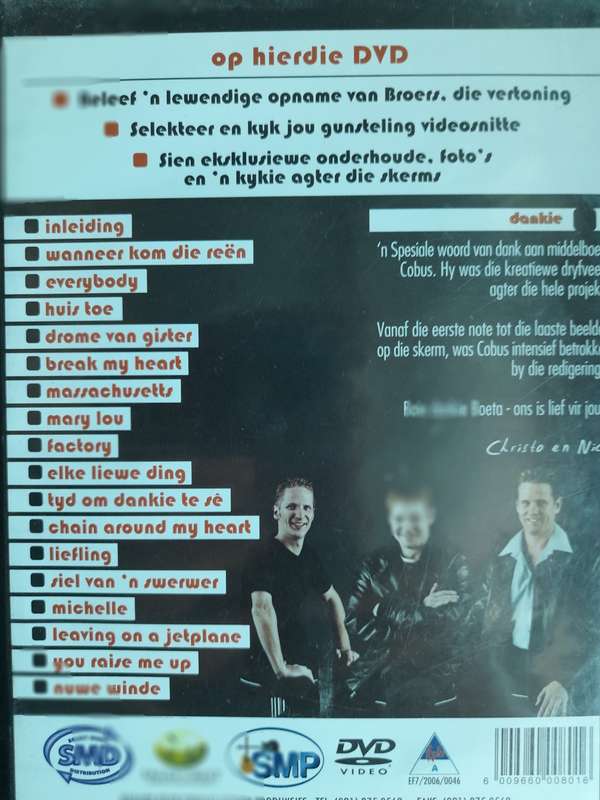 DVD: Broers - Tussen die sterre