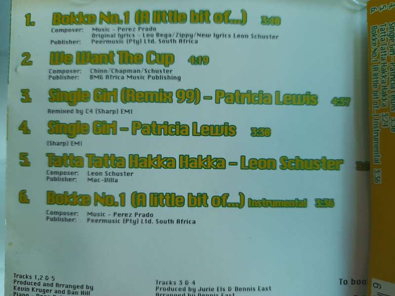 Bokke No.1 (A little bit of) - No Back Sleeve
