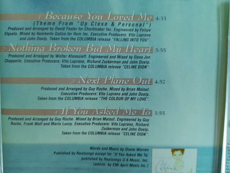 Celine Dion - Because you love me (Single)