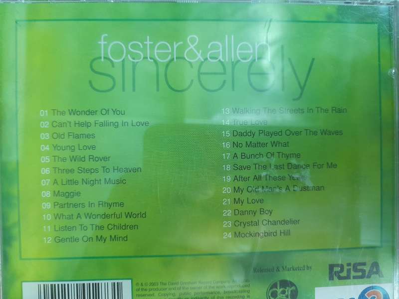 Foster & Allen - Sincerely