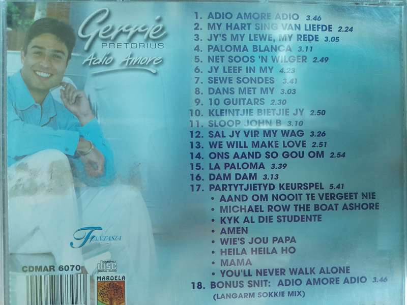 Gerrie Pretorius - Adio Amore