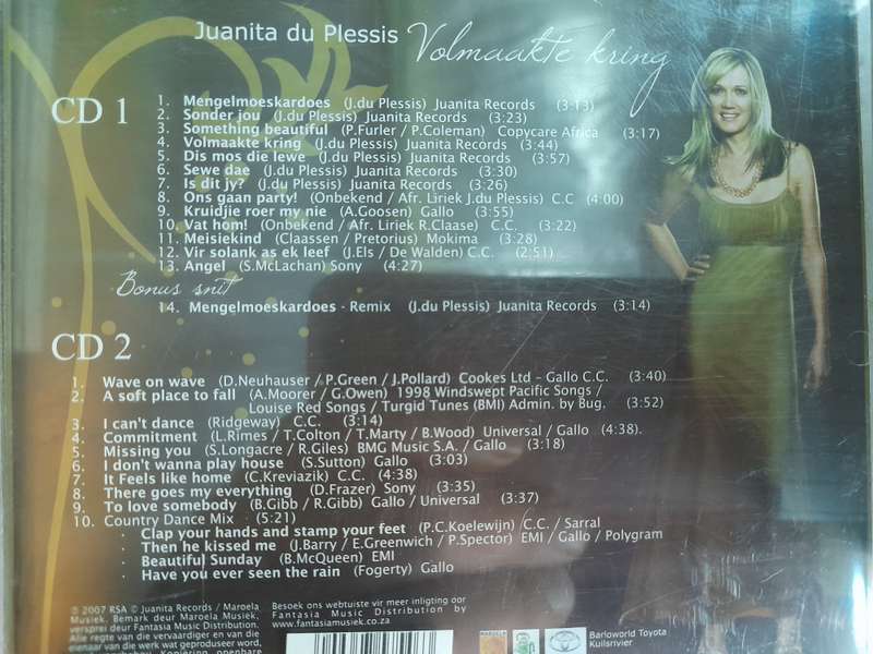 Juanita Du Plessis - Volmaakte kring (Dubbel CD)