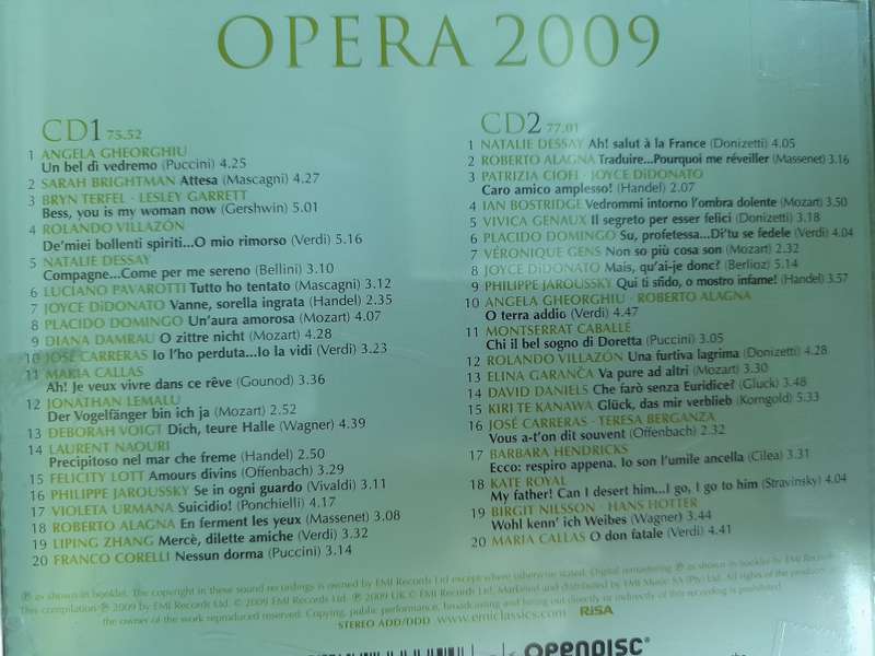 Opera 2009 (Double CD)