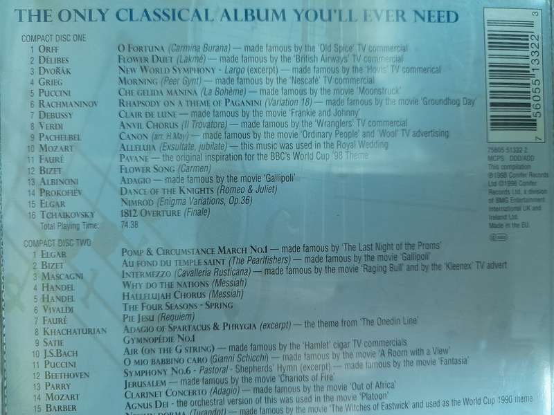 The Only Classical Album you'll ever need (Double CD)