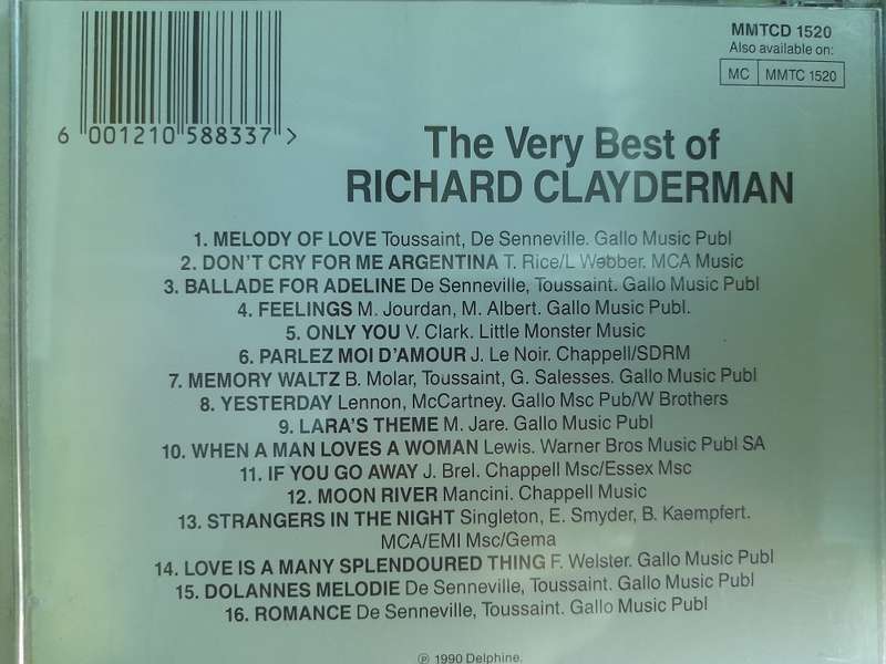 Richard Clayderman - The very best of