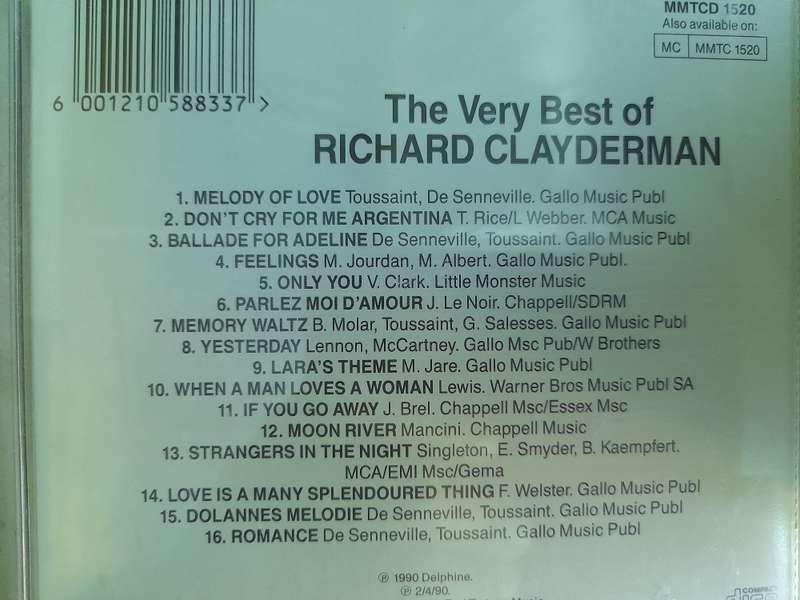 Richard Clayderman - The very best of