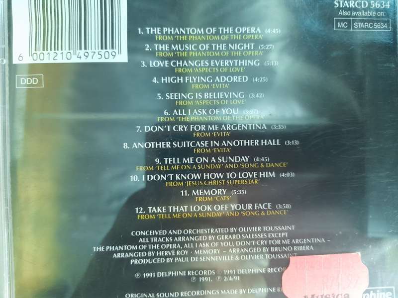 Richard Clayderman - The Love songs of Andrew Lloyd webber