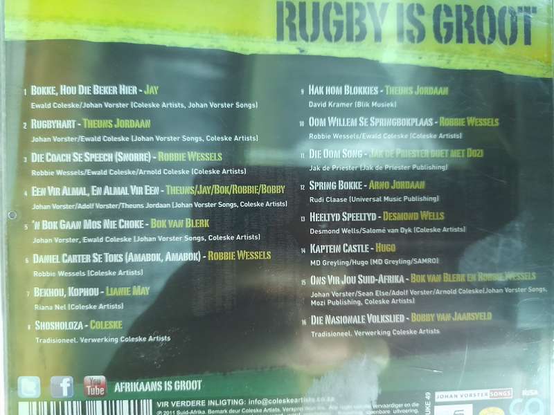 Rugby is Groot - Verskeie Kunstenaars