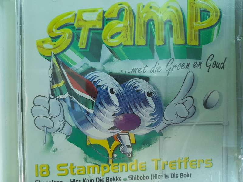 Stamp met die groen en goud