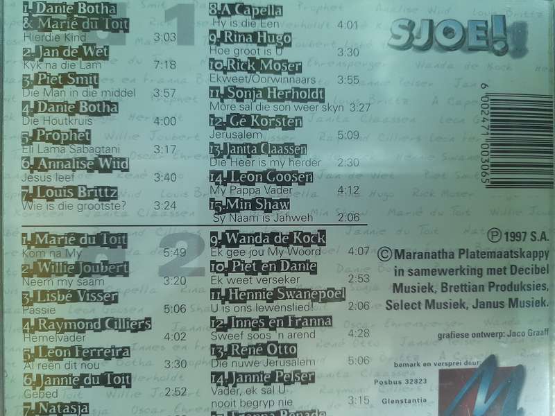 Sjoe! 30 Top Geestelike Treffers (Dubbel CD)
