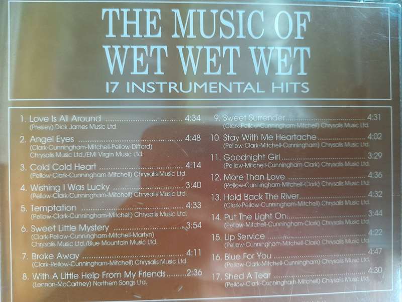 Wet, Wet, Wet - The Music of Wet, Wet, Wet - 17 Instrumental Hits